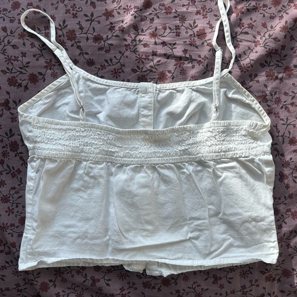 Brandy Melville Chic White Smocked Skirt - Picture 3 of 3